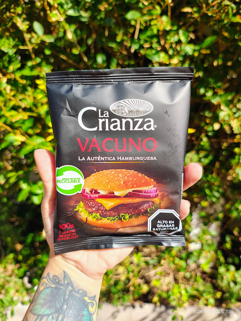 HAMBURGUESA DE VACUNO 100G - LA CRIANZA  1