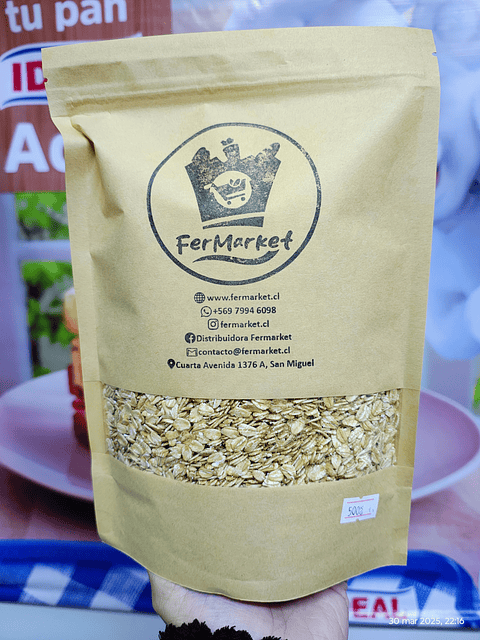 AVENA INTEGRAL/ENTERA 500G - FERMARKET 