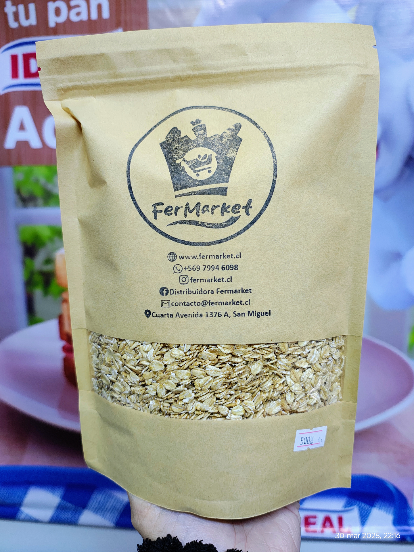 AVENA INTEGRAL/ENTERA 500G - FERMARKET  1