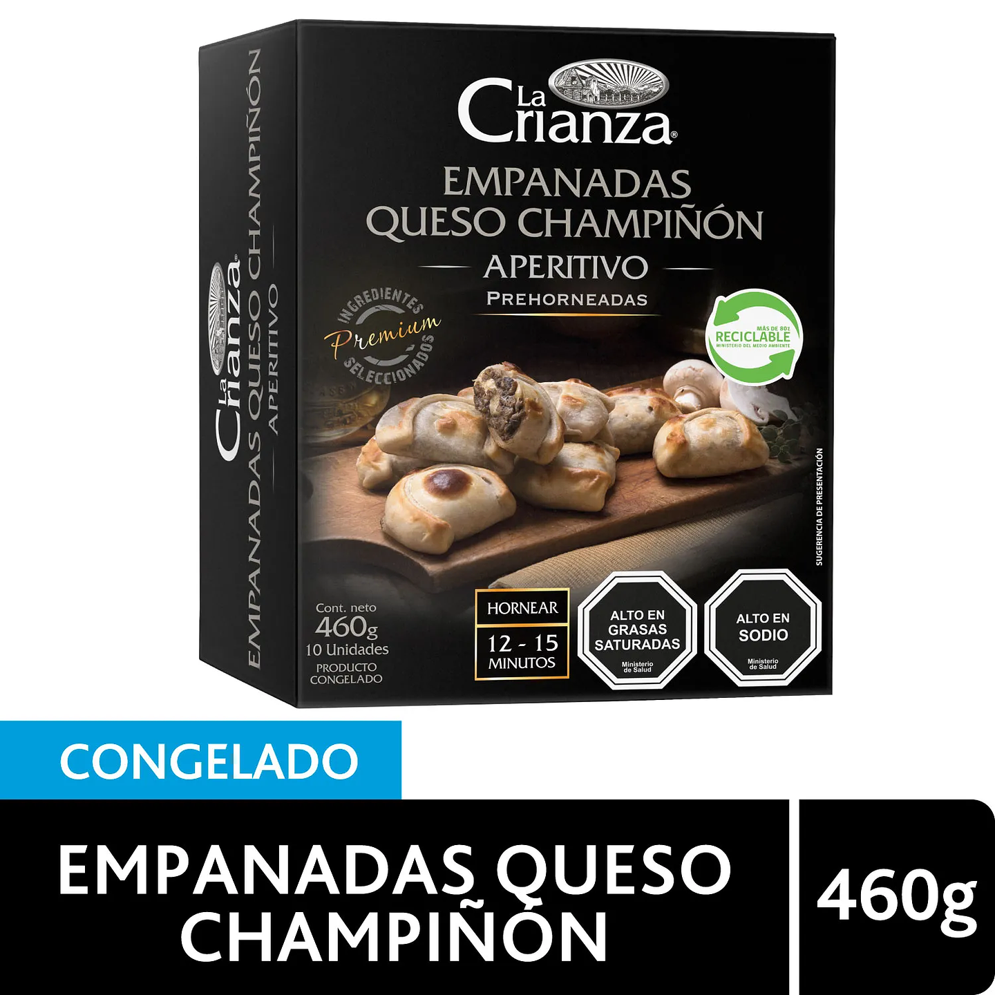 EMPANADAS QUESO CHAMPIÑON 460G - LA CRIANZA 1