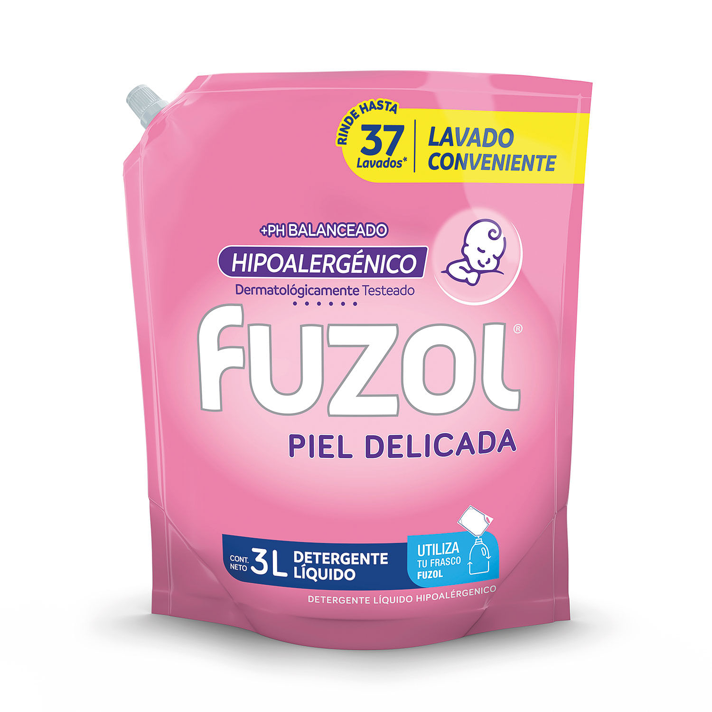 DETERGENTE FUZOL PIEL SENSIBLE HIPOALERGÉNICO 3L 1