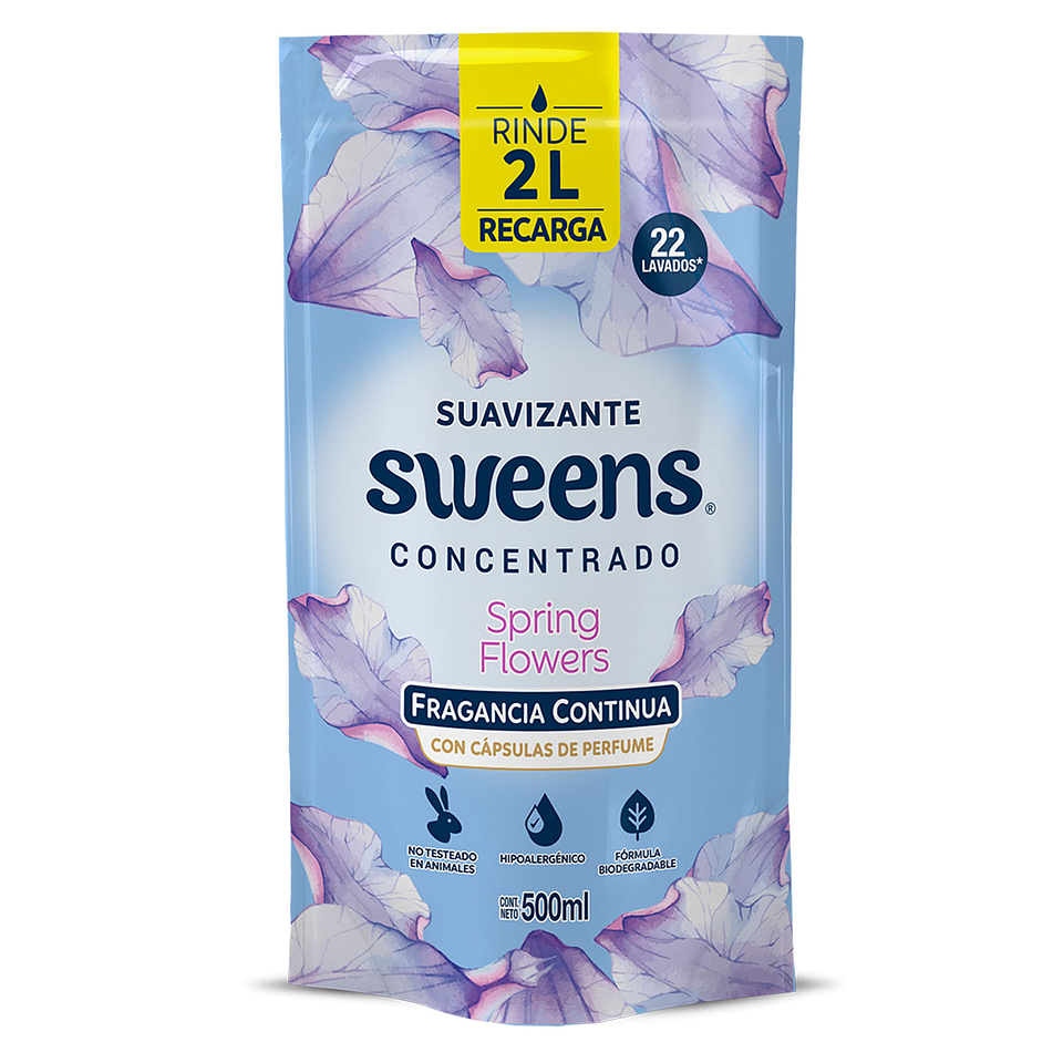 Suavizante Sweens Floral 500ml Recarga 1