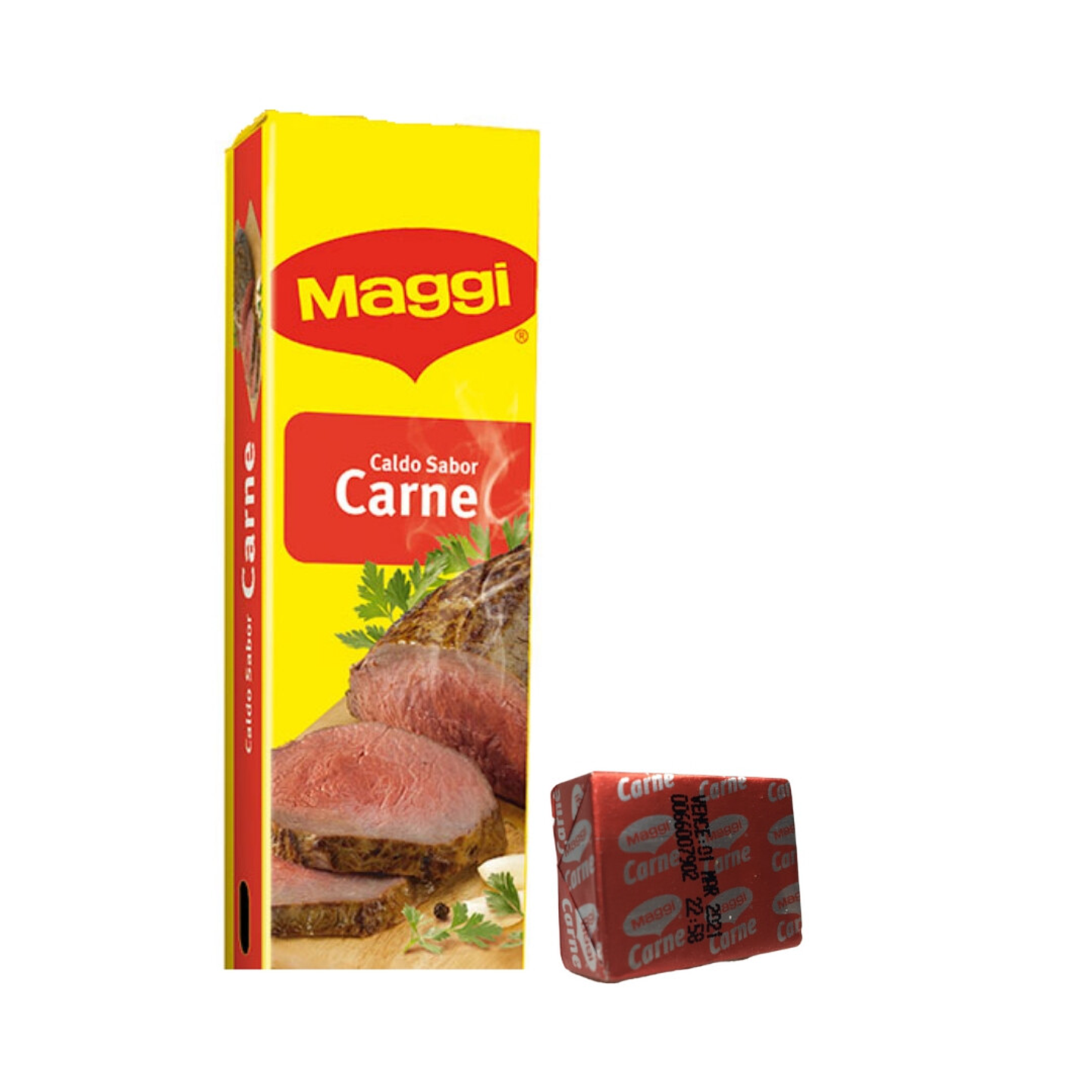 CALUGA SABOR CARNE CALDO MAGGI 8x$1.190 1