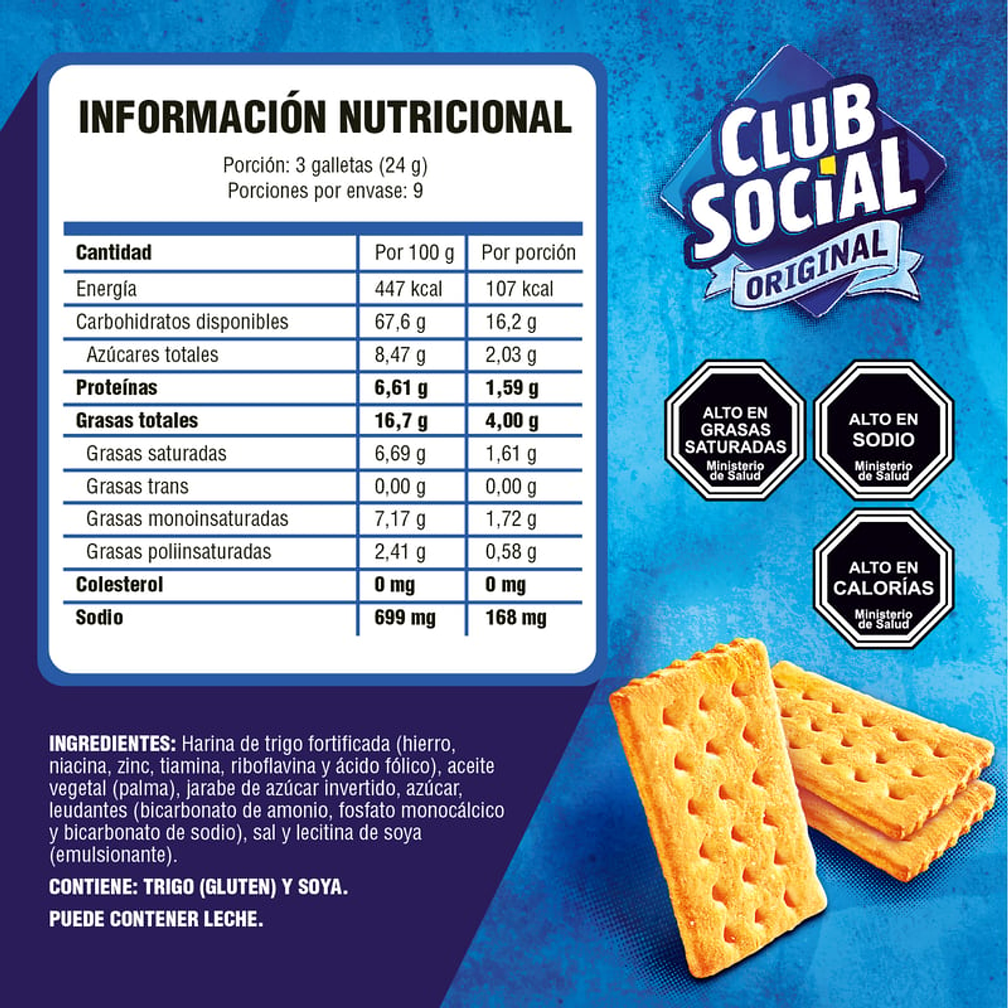 PACK GALLETAS  SALADAS CLUB SOCIAL  9 PAQUETES  3
