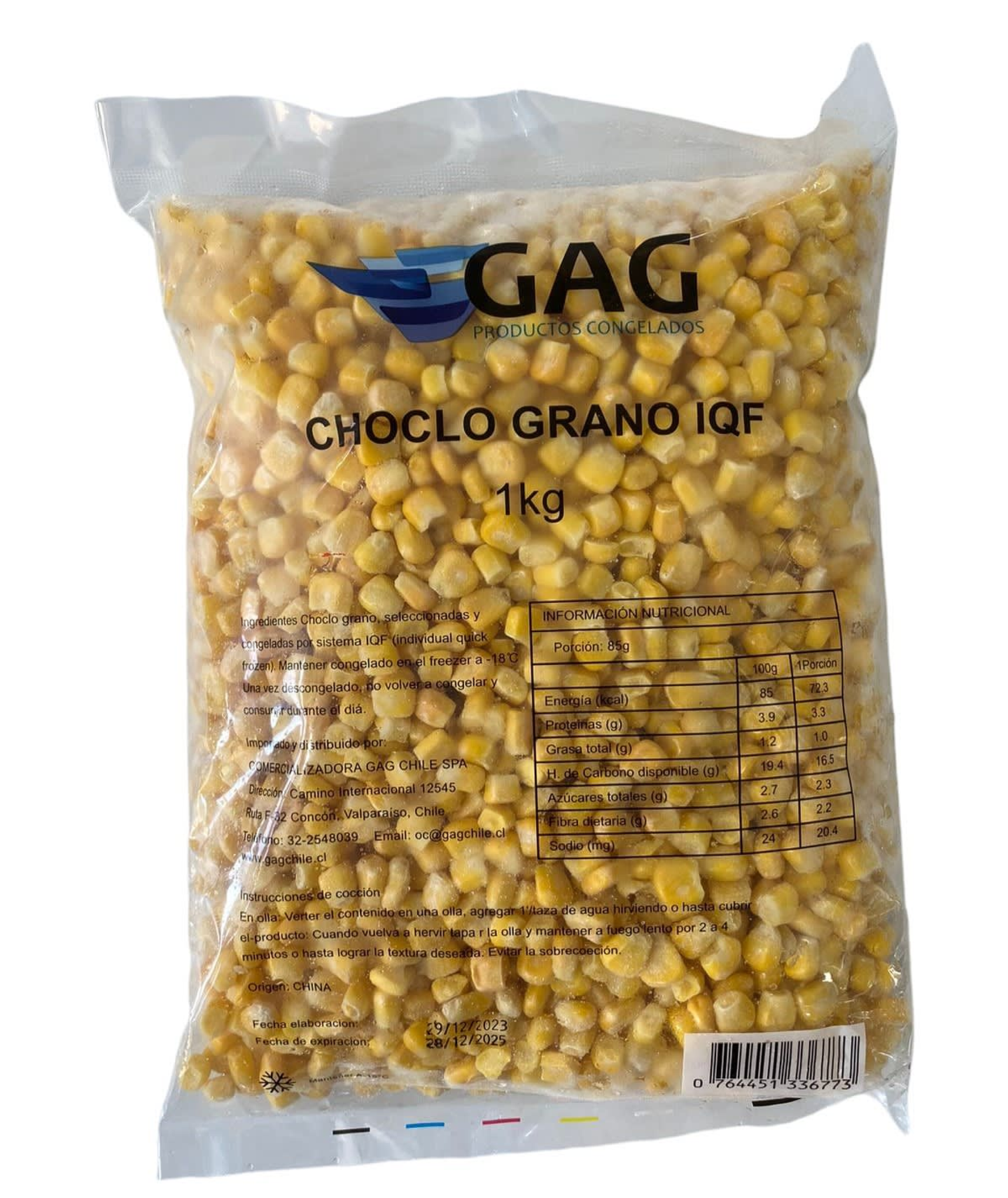 Choclo en Grano 1Kg GAG 1