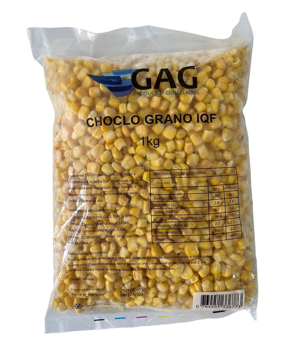 Choclo en Grano 1Kg GAG 1