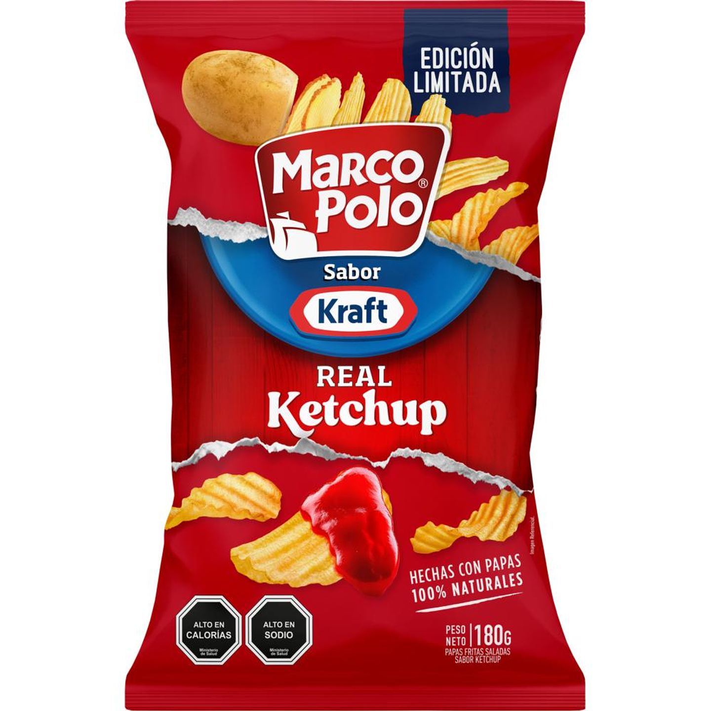 PAPAS FRITAS CON KETCHUP KRAFT 180G - EDICION LIMITADA -MARCO POLO  1