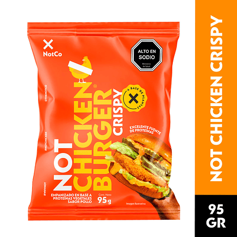 NOT CHICKEN BURGER CRISPY 95G 