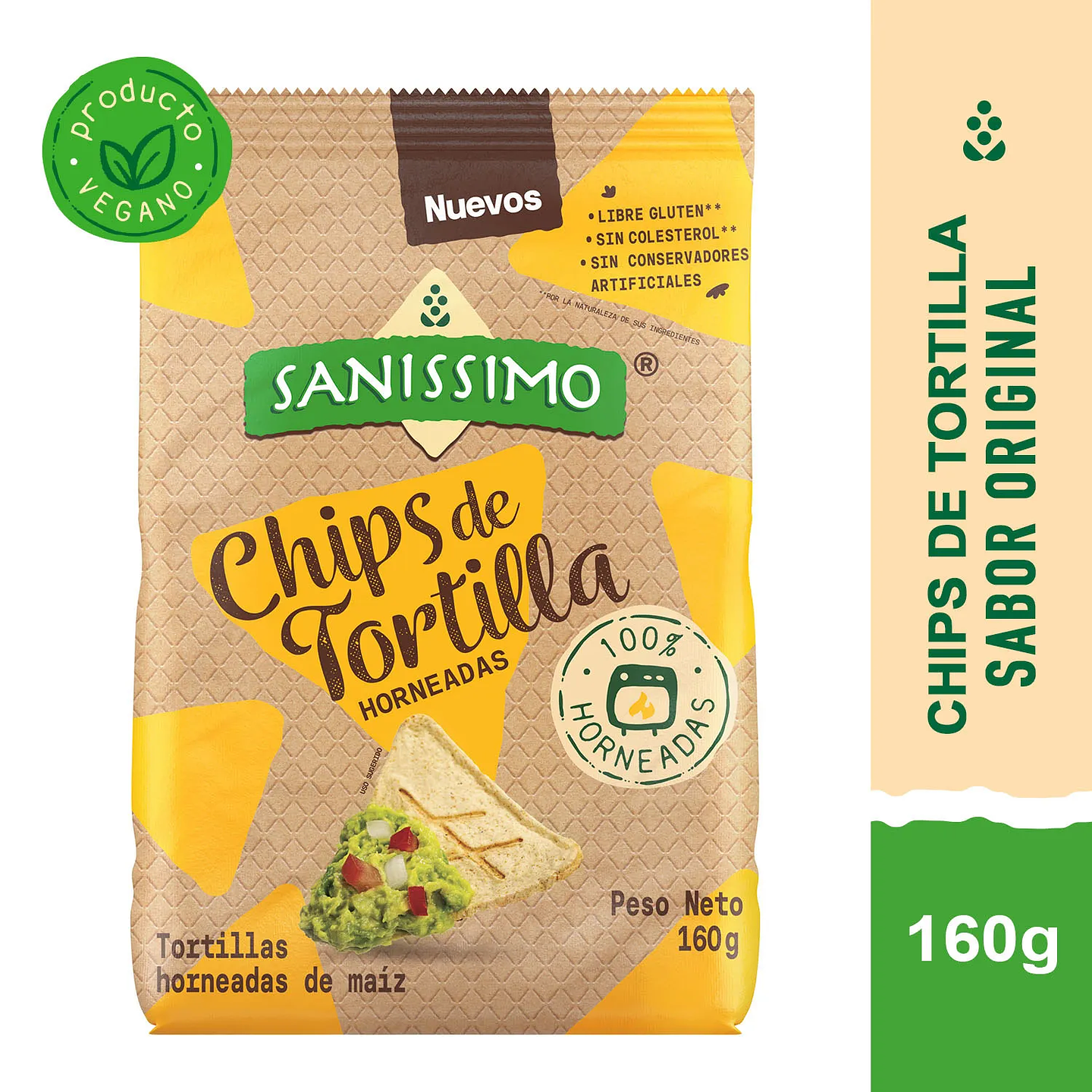 Chip de Tortilla Horneada Sanissimo Ideal Original 160 g 1