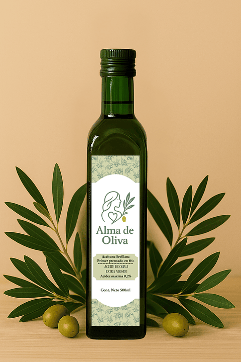ACEITE DE OLIVA EXTRA VIRGEN 500ML - ALMA DE OLIVA 