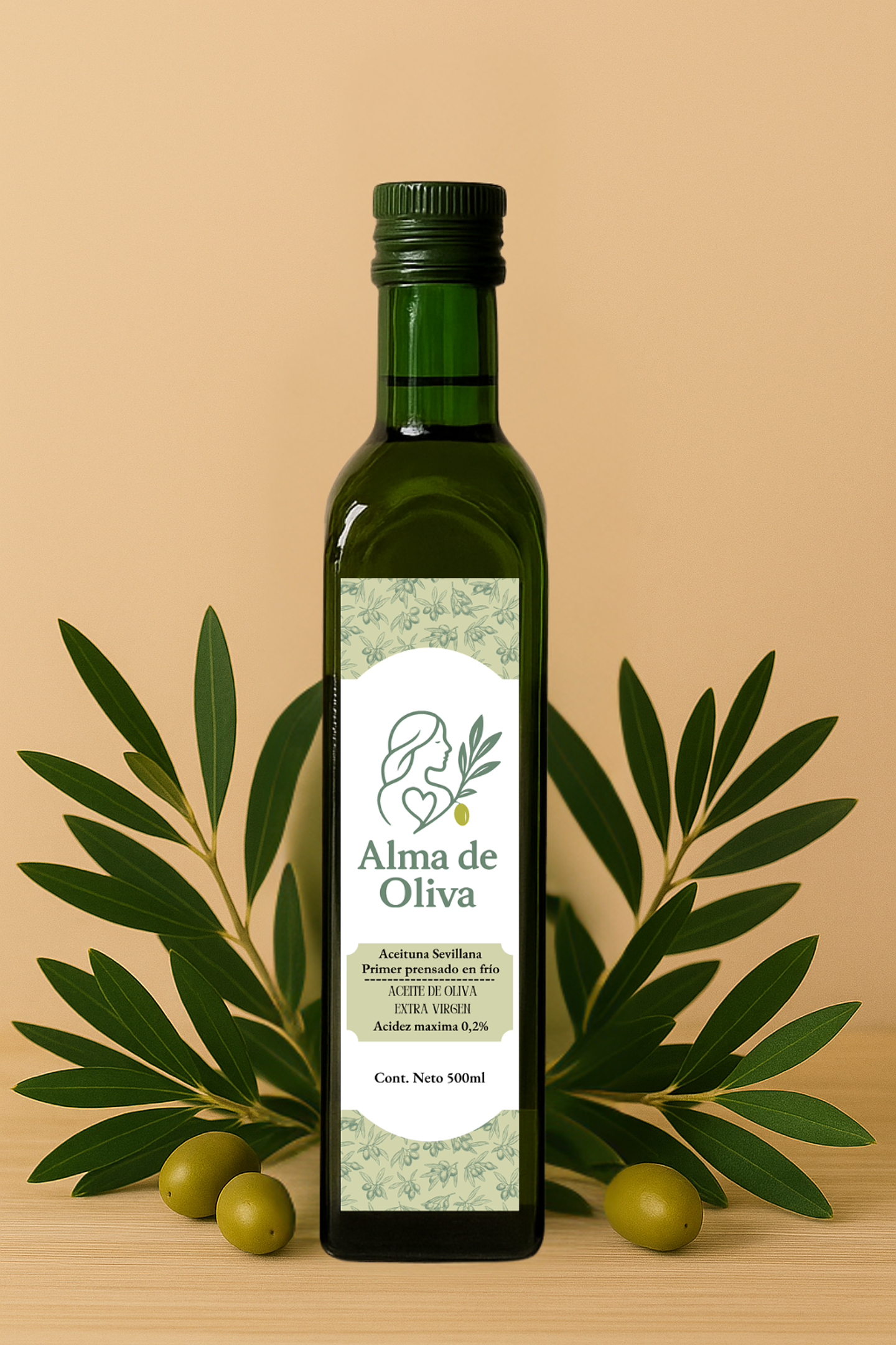 ACEITE DE OLIVA EXTRA VIRGEN 500ML - ALMA DE OLIVA  1