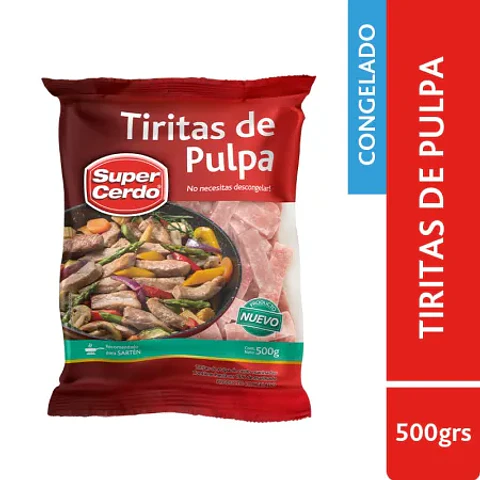 TIRITAS PULPA CERDO 500G - SUPER CERDO 