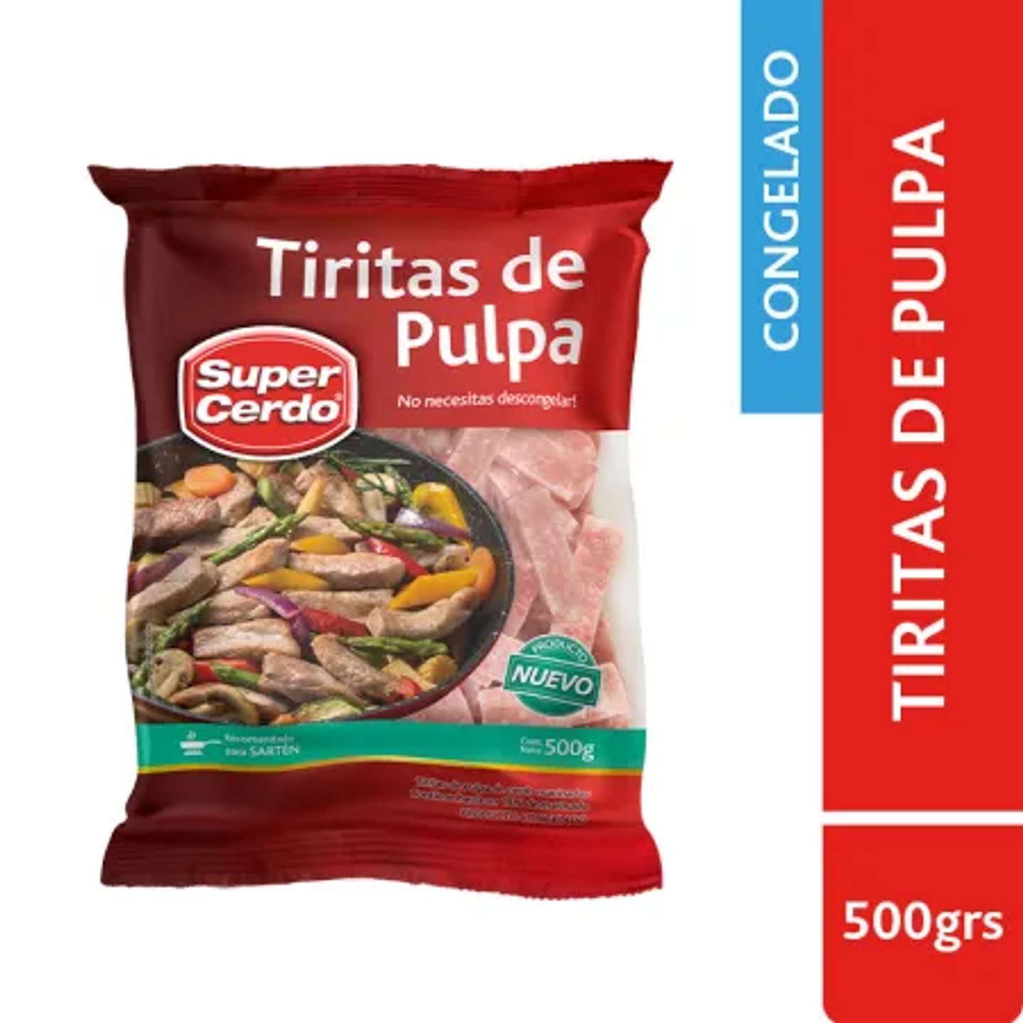 TIRITAS PULPA CERDO 500G - SUPER CERDO  1