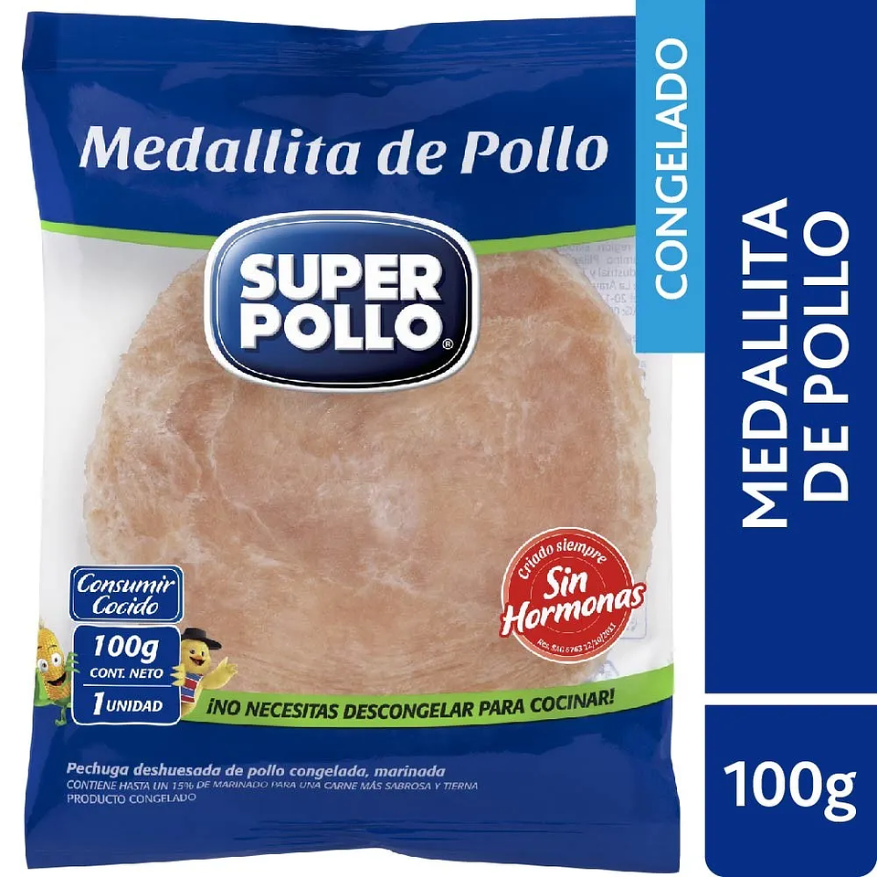 Medallita de Pollo 100g - Super Pollo 1