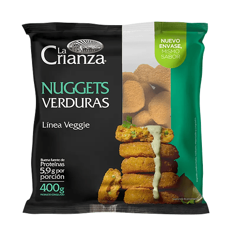 Nuggets Verduras 400g - Linea Veggie - La Crianza