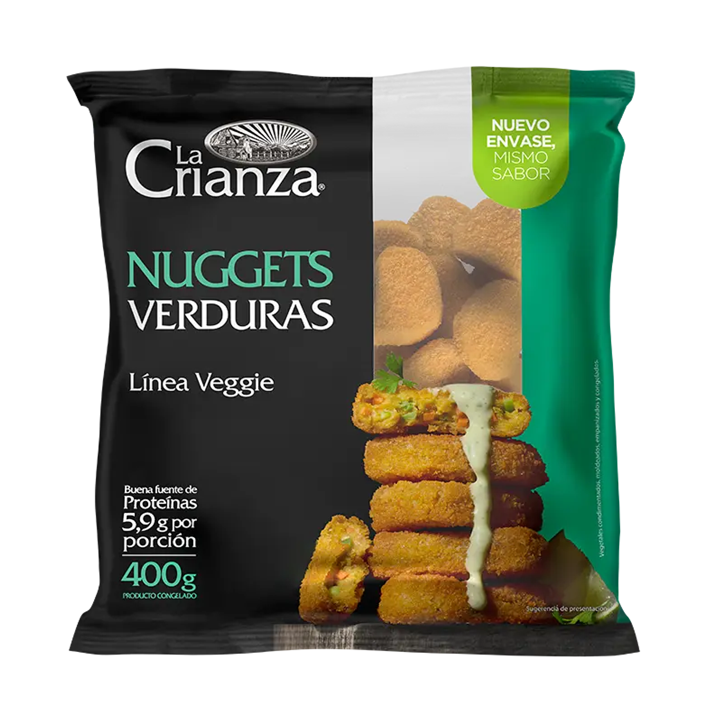 Nuggets Verduras 400g - Linea Veggie - La Crianza 1