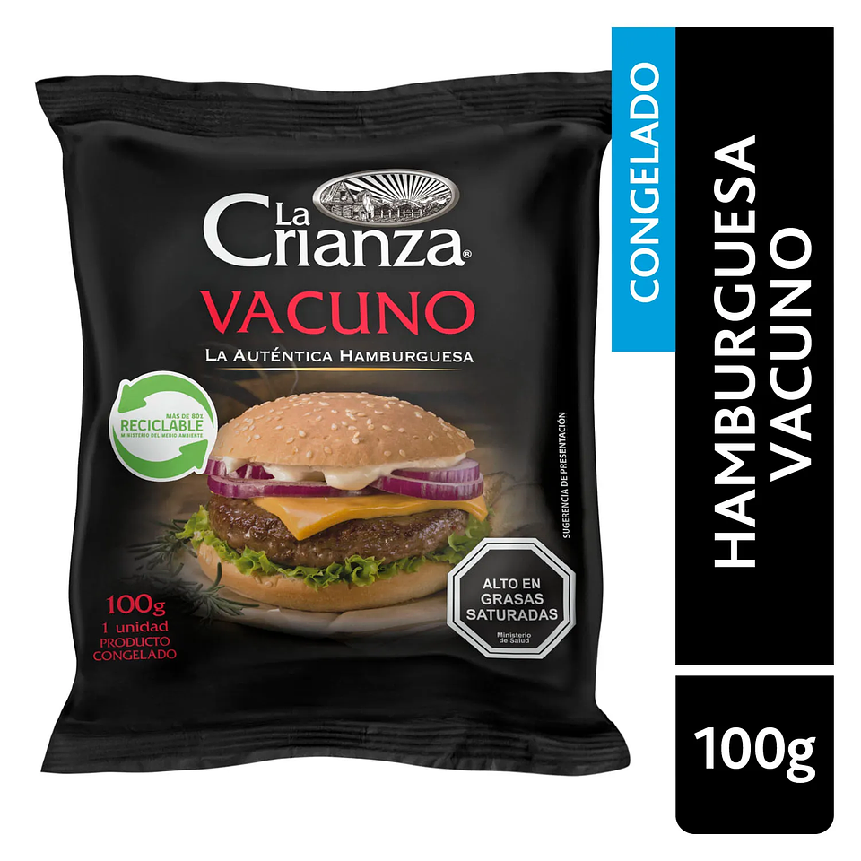 HAMBURGUESA DE VACUNO 100G - LA CRIANZA  2