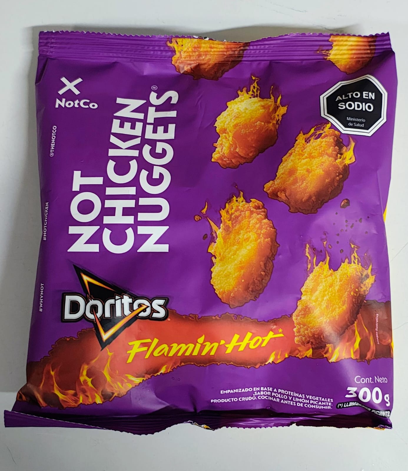EDICION LIMITADA - Not Chicken Nuggets Sabor Doritos Flamin' Hot 300g  2
