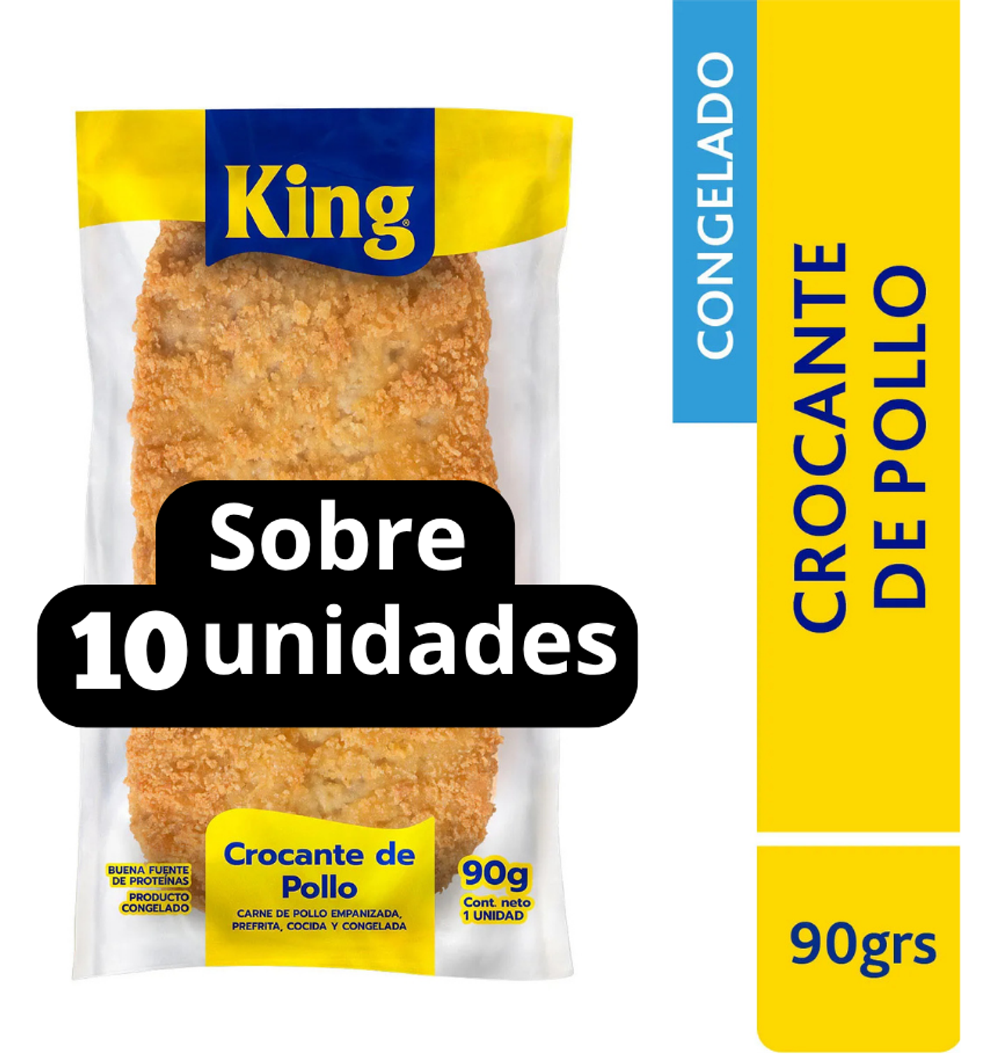 CROQUETA CROCANTE DE POLLO 90G - KING - $450 SOBRE 10UN 1