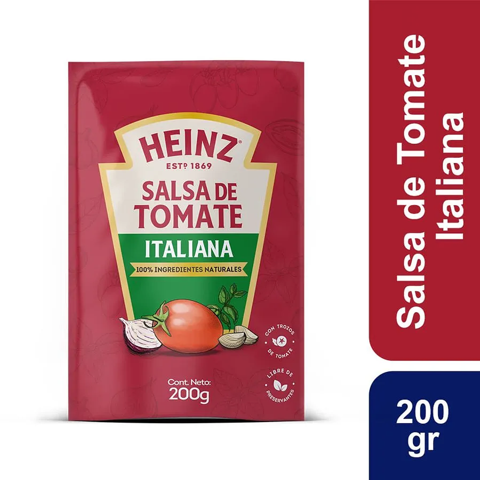 SALSA DE TOMATE 200G HEINZ 1
