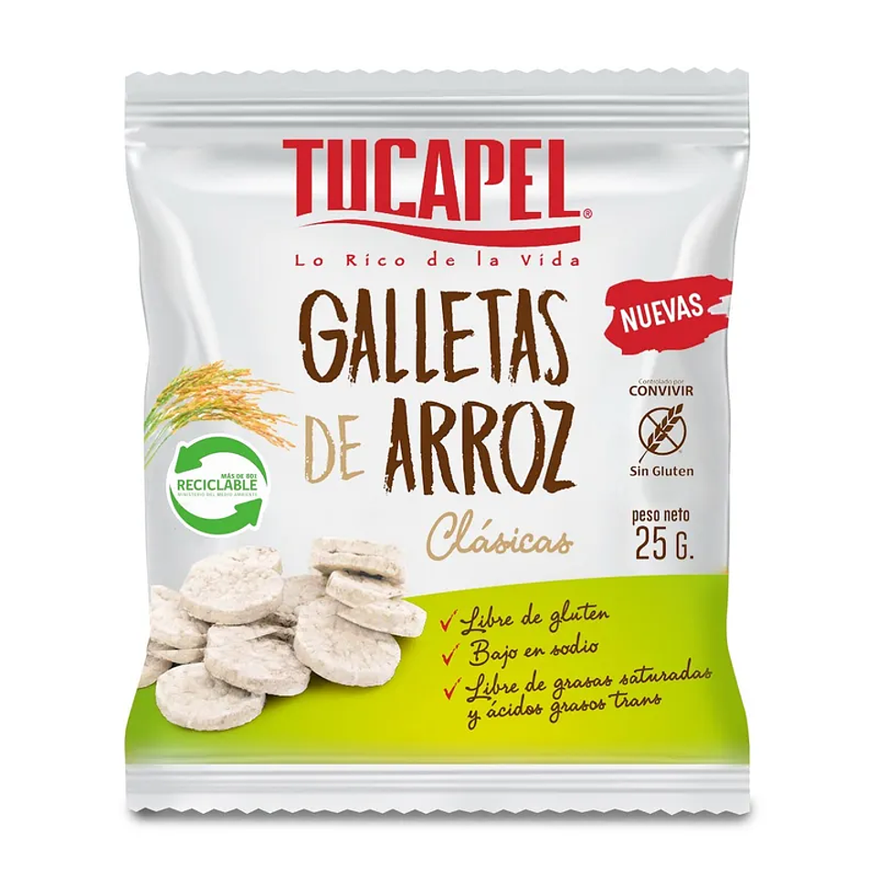 Galletas de Arroz Clasica 25g - Tucapel 1