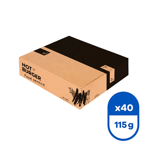 Not Burger 115g Food Service (RECETA ORIGINAL) Caja 40 unidades