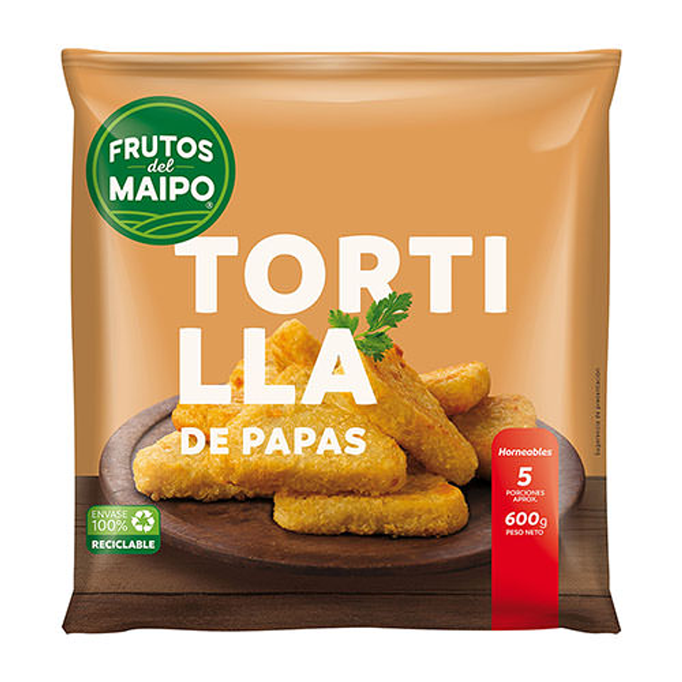 TORTILLAS DE PAPAS 600G - FRUTOS DEL MAIPO 1