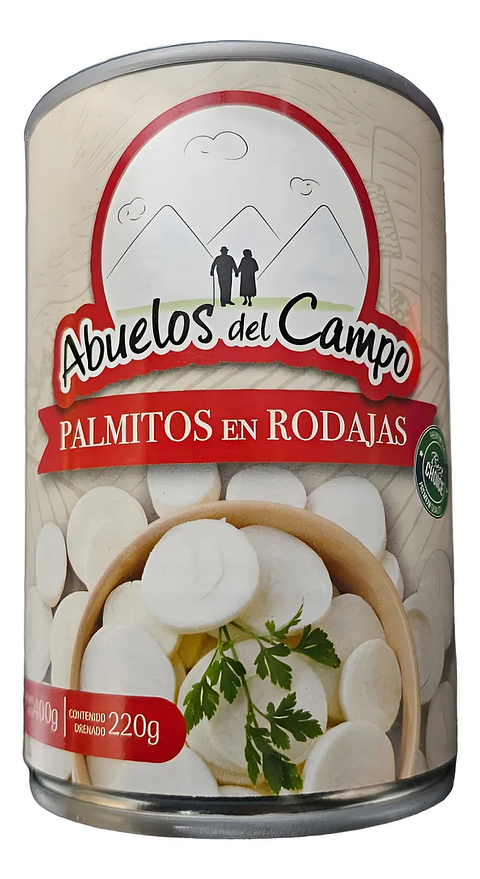 Palmitos en Rodajas 400g Abuelos del Campo