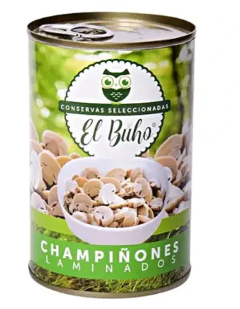 CHAMPIÑONES LAMINADOS EL BUHO TARRO 400 GR