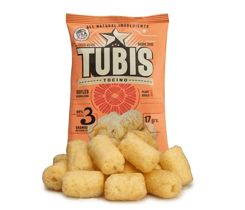 TUBIS SNACK SALADO SABOR TOCINO DE 17 GR FUERZA NATURAL