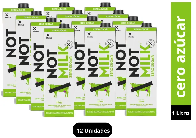 Not Milk Zero 1L por caja de 12 unidades