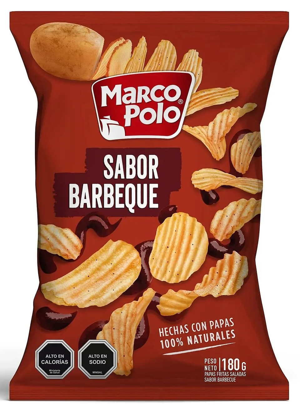 PAPAS FRITAS MARCO POLO BARBECUE 180 gr 1