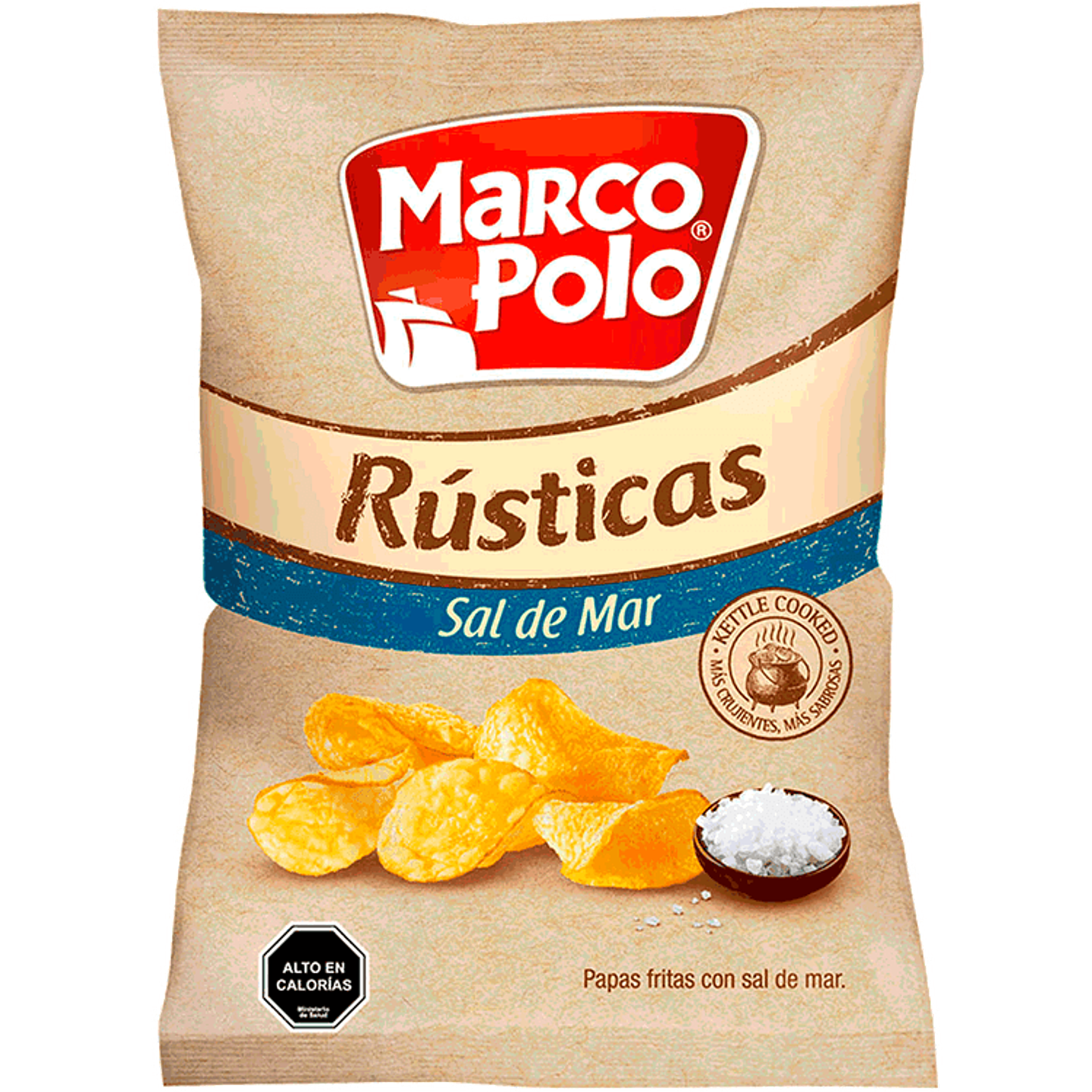 PAPAS FRITAS MARCO POLO RÚSTICA SAL DE MAR 150 gr 1