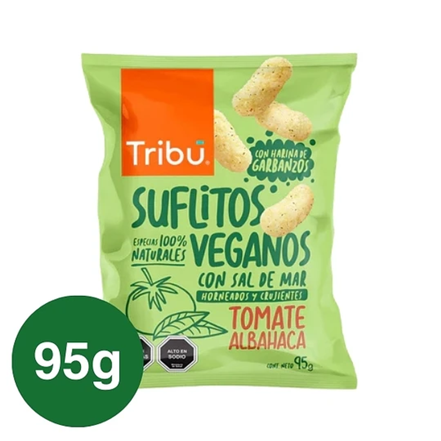 Suflitos Tomate Albahaca, 95g - Tribu 1