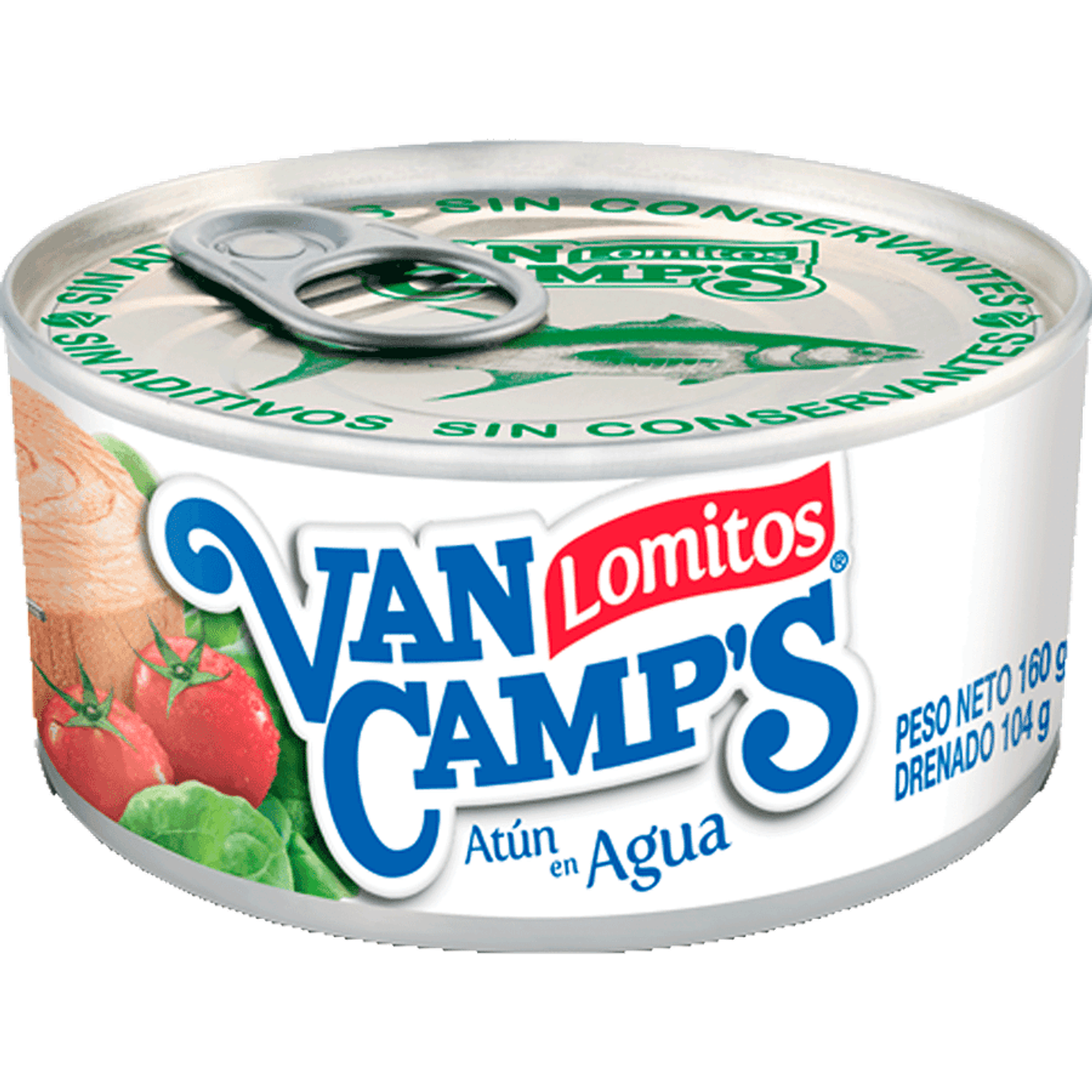 Atún Lomitos en Agua Van Camp's 104 g drenado, 160 g neto 1