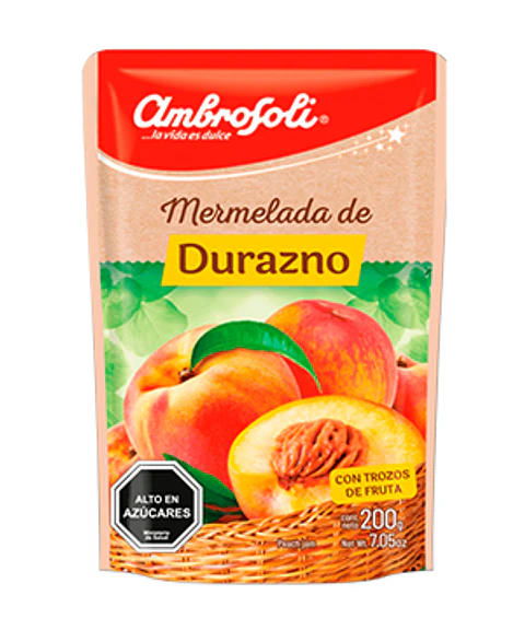 Mermelada Durazno Ambrosoli 200Gr