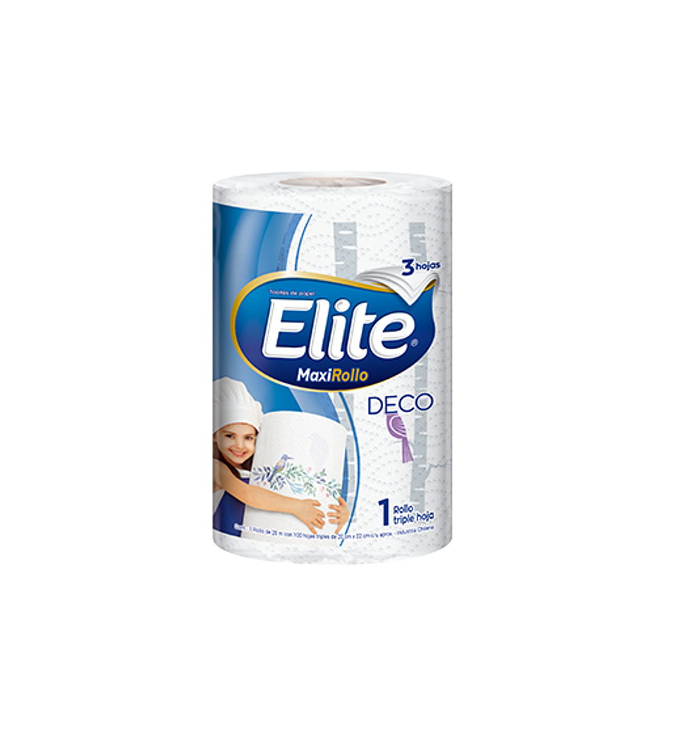 Toalla de Papel Elite Deco Maxi Rollo 1 un 20 mt 1