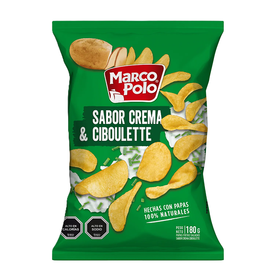 Papas Fritas Marco Polo Crema Ciboulette 180 g 1