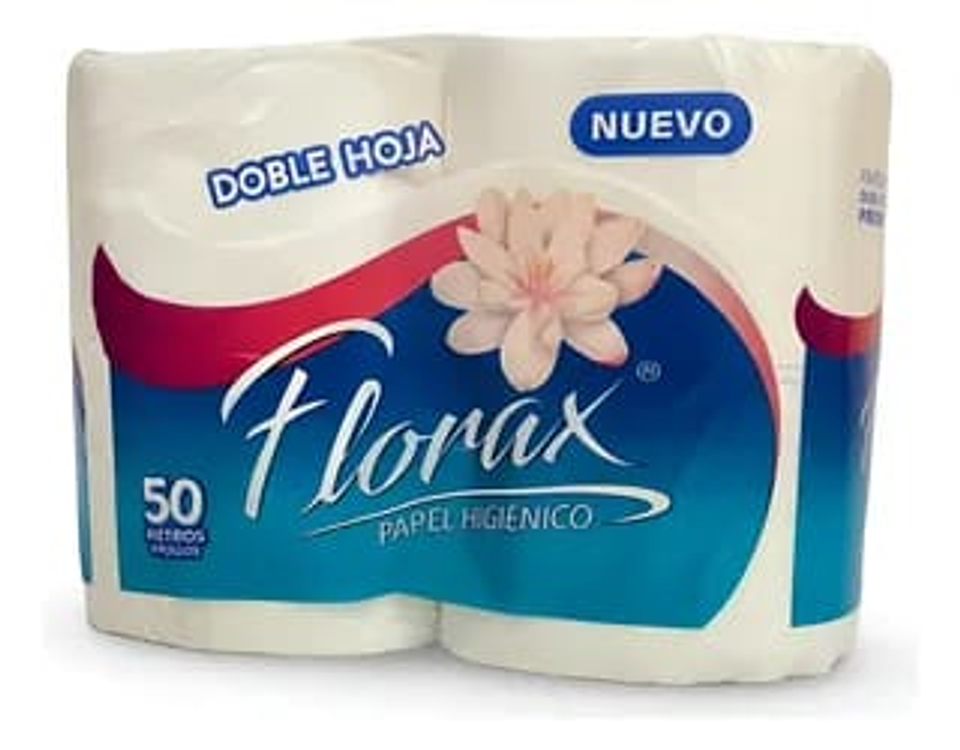 Florax Doble Hoja - 8 Rollos - 50 Mts. 1