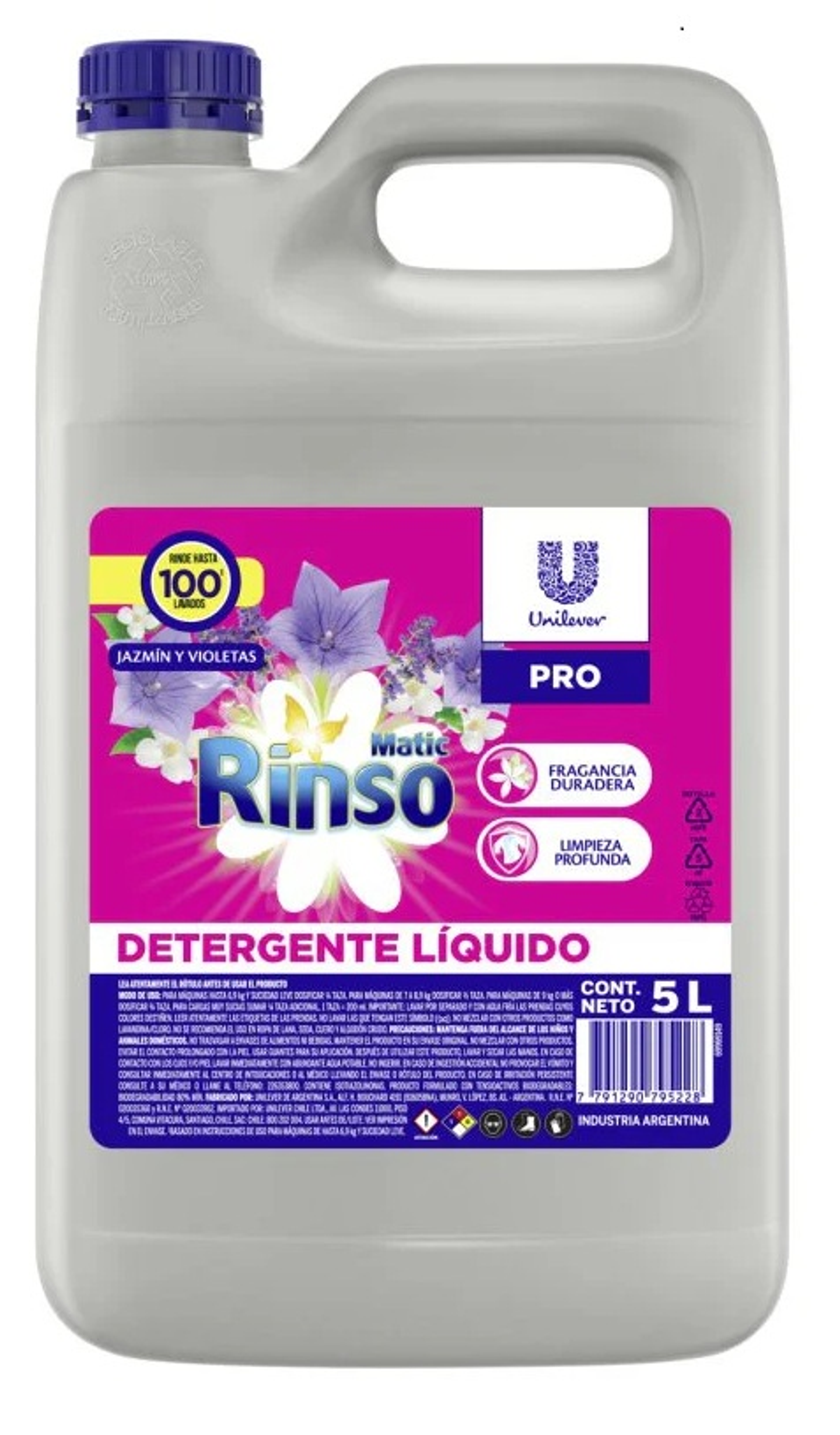 DETERGENTE RINSO PROFESIONAL BIDON 5L 1