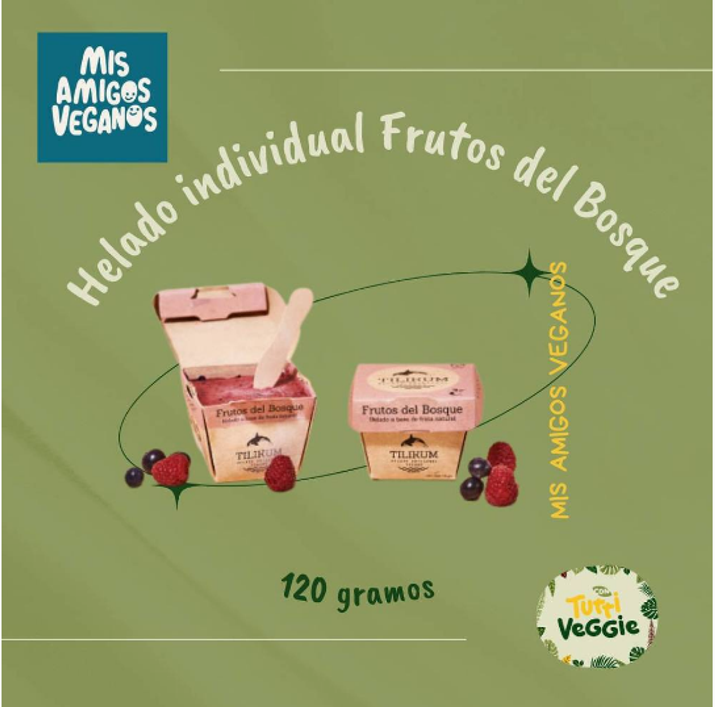 Tilikum · Helado individual a base de frutos del bosque (120 g) 1