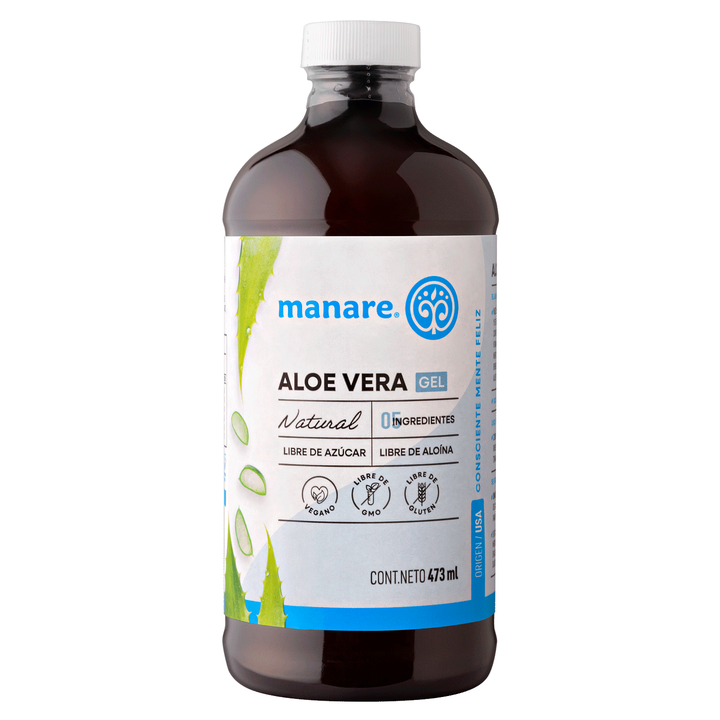 Aloe vera gel 473ml Manare  1