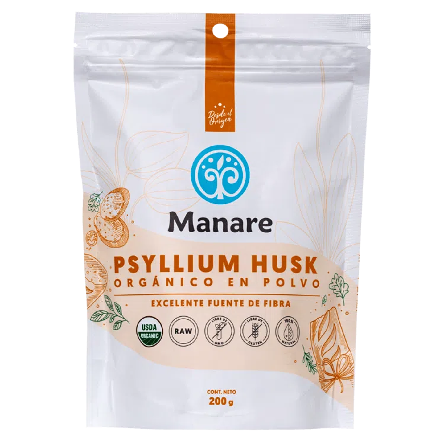 Psyllium Husk Orgánico 200g 1