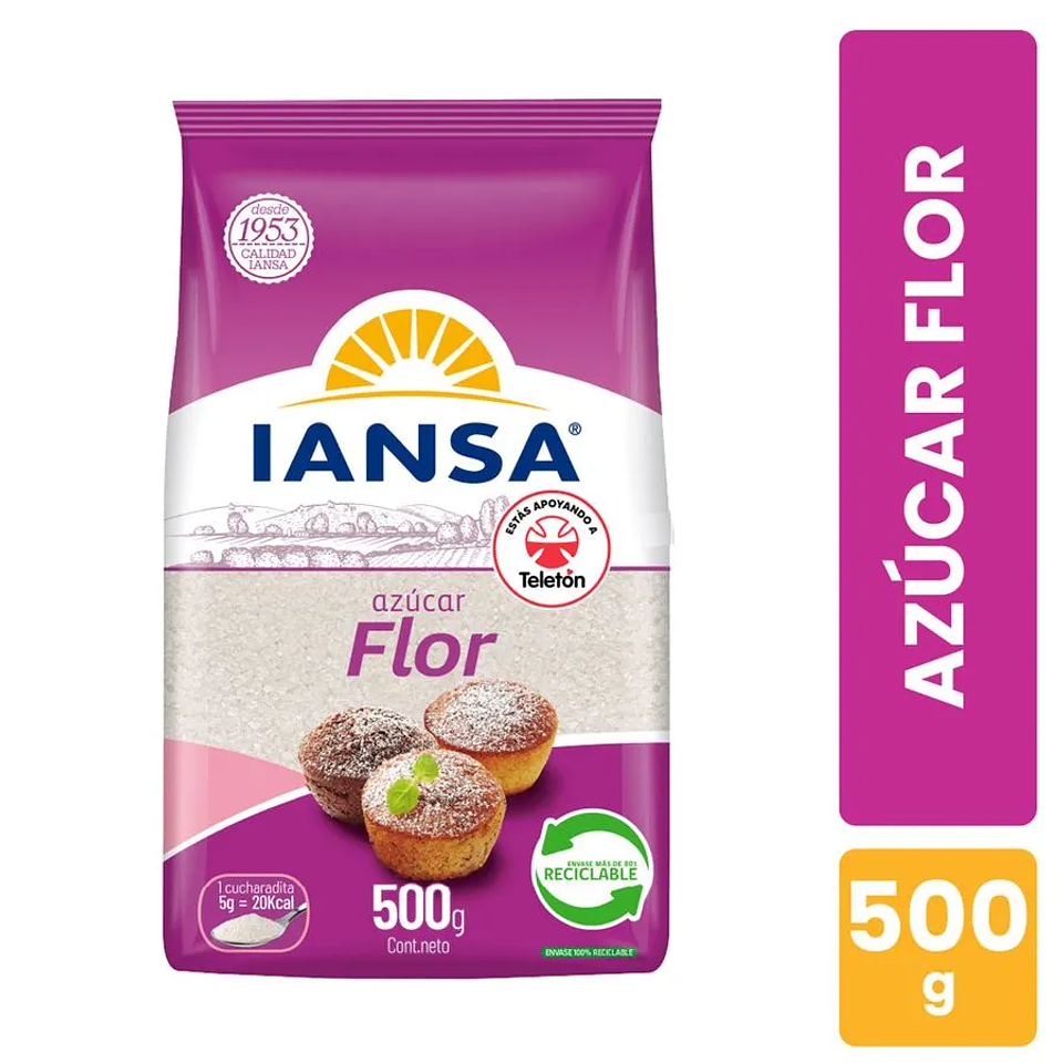 Azúcar Flor Iansa 500 g 1
