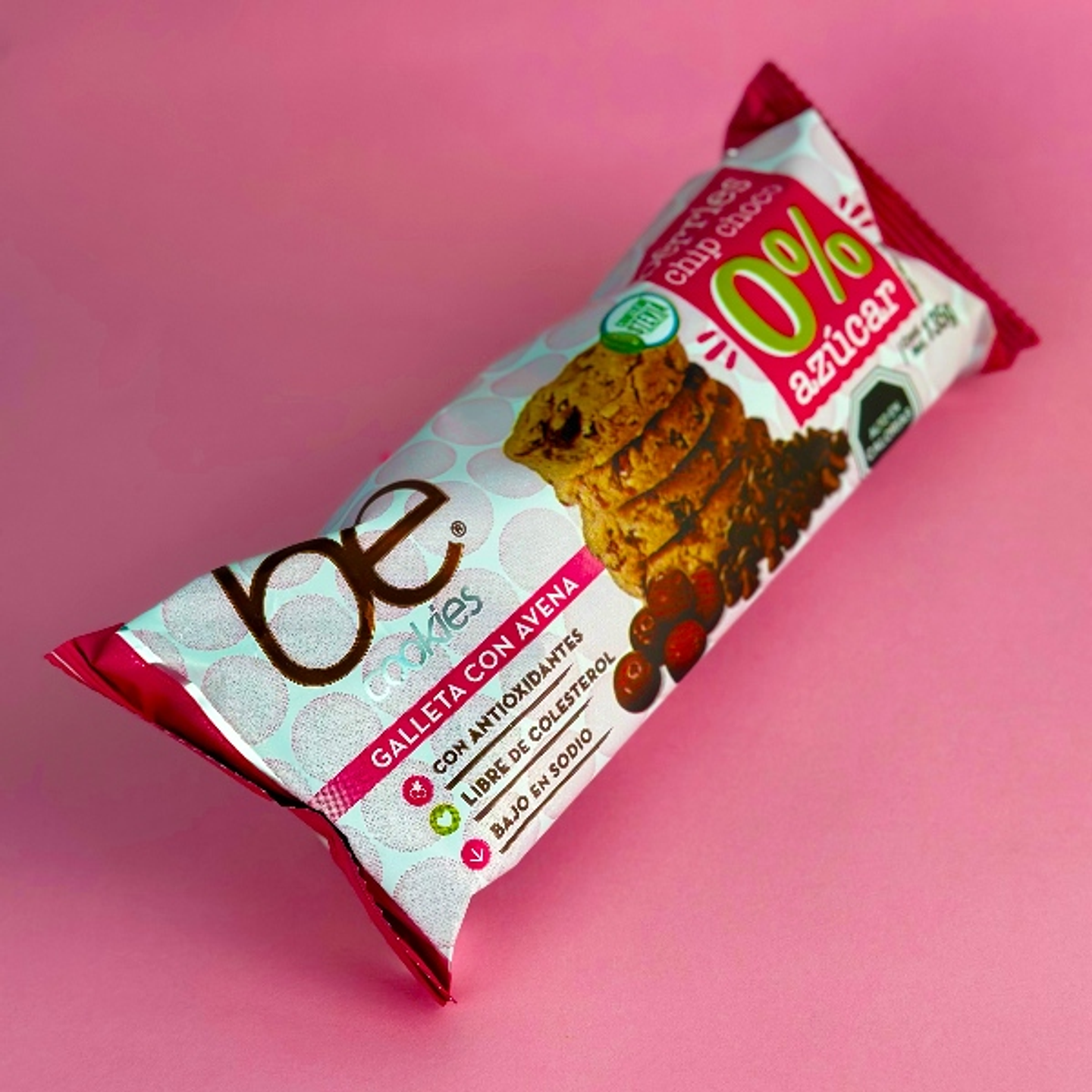 Galletas sin azúcar 0% chips chocolate y berries (Con estevia)  1