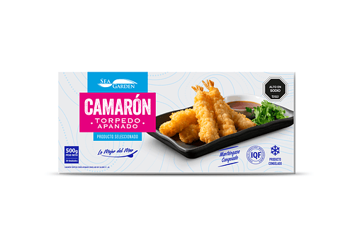 Camarón Torpedo Apanado 500g