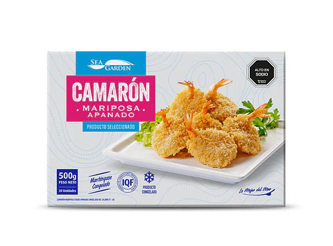 Camarón Mariposa Apanado 500g