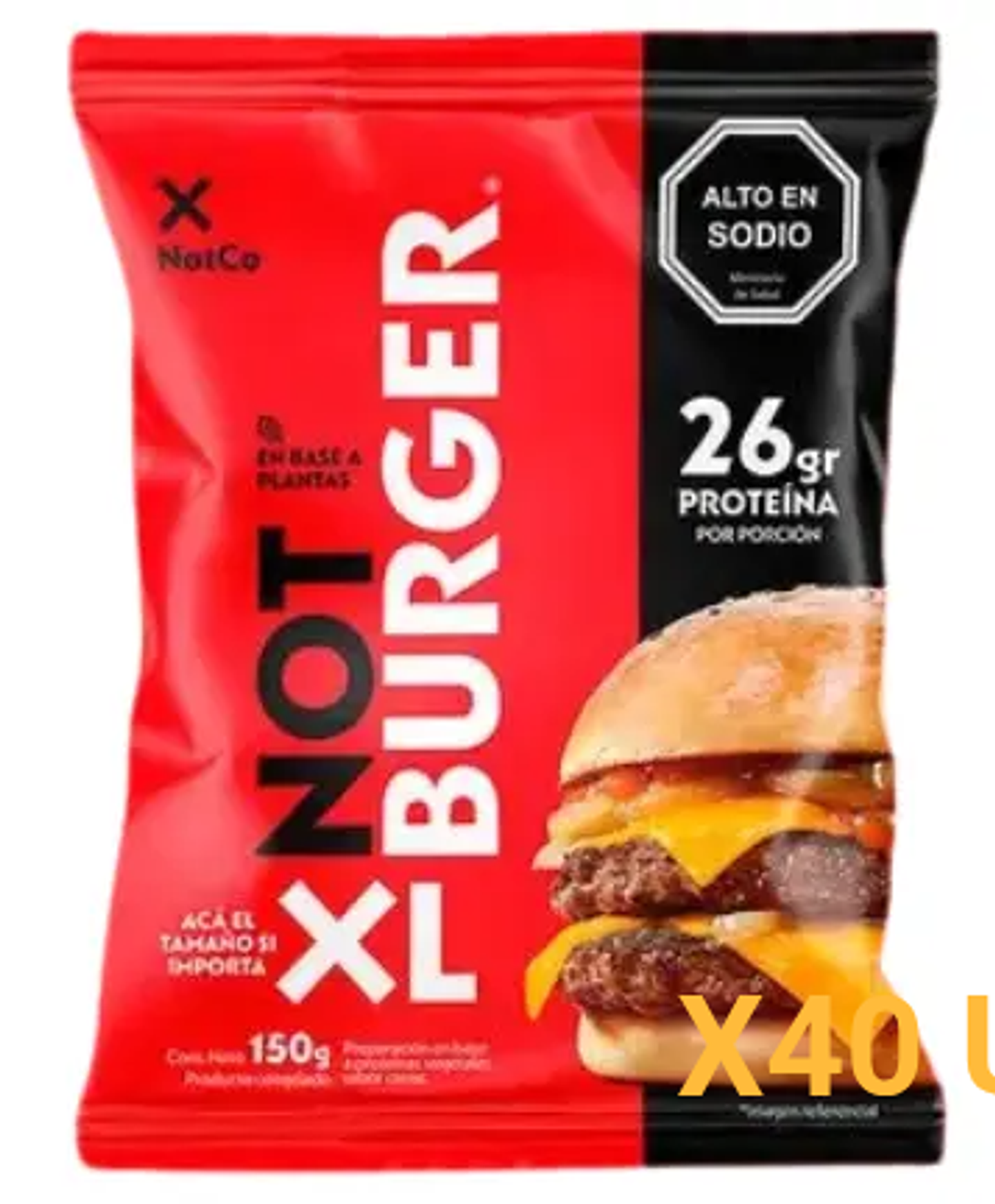 CAJA NOT BURGER XL 150G V3.0 - 40 unidades 1