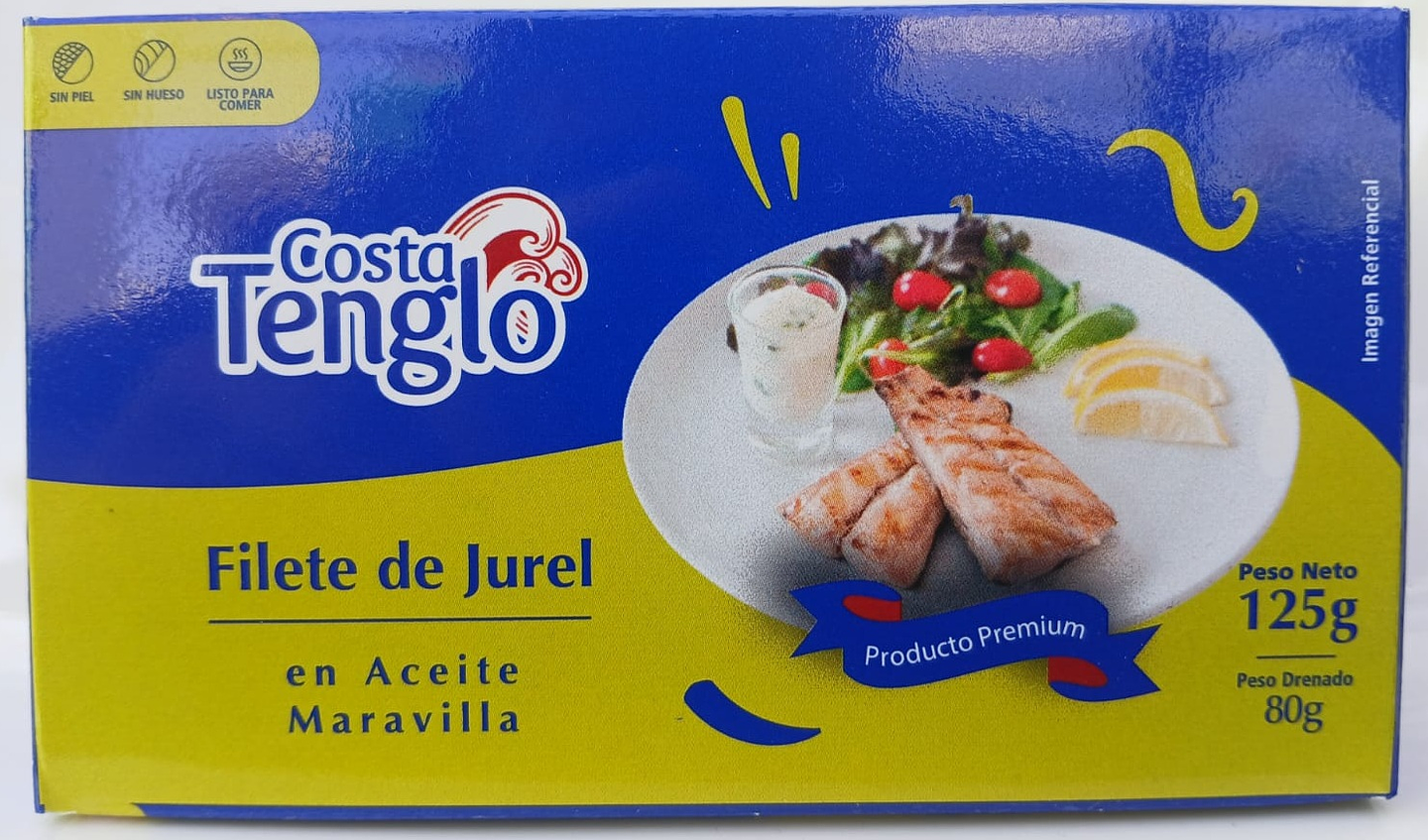 FILETE DE JUREL 125g ACEITE DE MARAVILLA 1