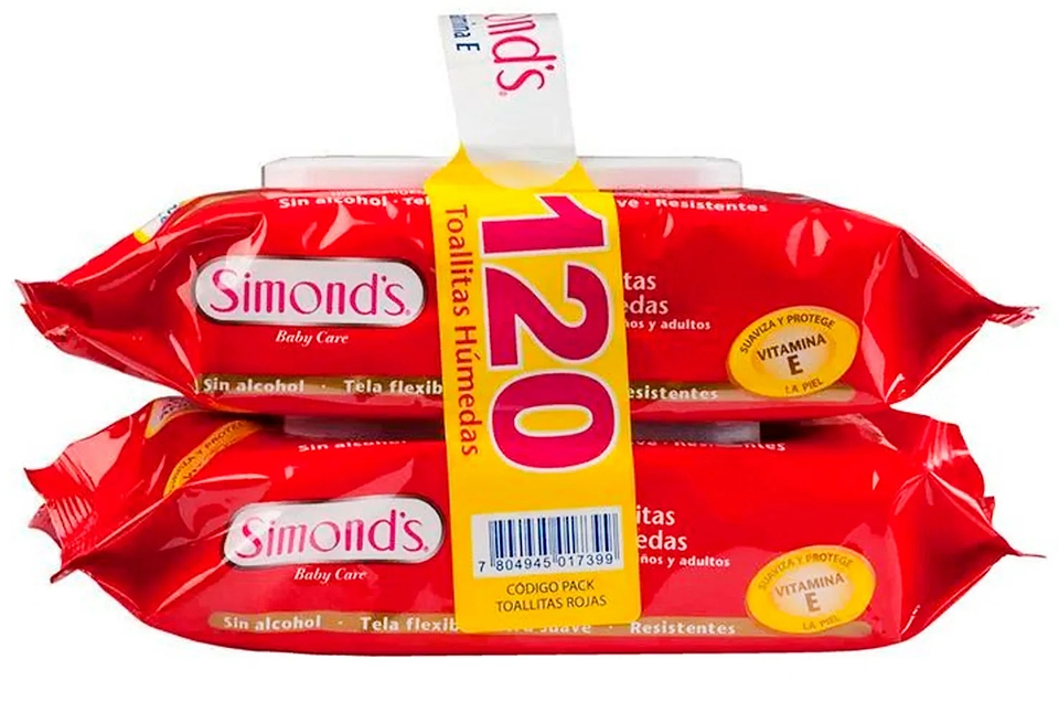 Simond´s Pack Toallitas Húmedas Vitamina E 1